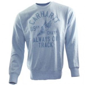 Carhartt Sweater | Carhartt 89Km Champ Sweatshirt - Light Blue Heather