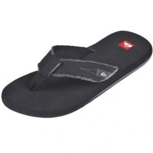 Quiksilver Sandals | Quiksilver Abyss Flip Flops - Black Grey Black