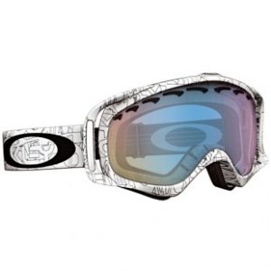 oakley white ski goggles