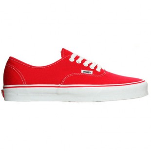  Shoe on Vans Shoes   Vans Authentic Shoes     Red   Skate Shoes Shop Uk