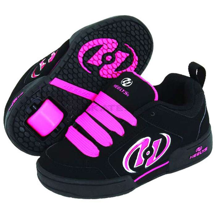 Heelys Charisma Black Pink Shoes | Skate Shoes Shop UK